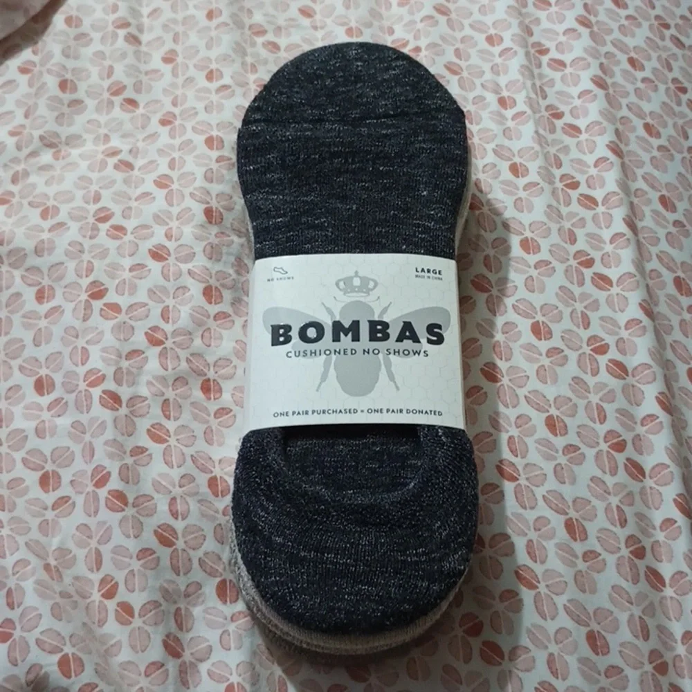 Bombas 4 Pack Women's Large No-Show  Cushioned Socks